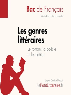 cover image of Les genres littéraires--Le roman, la poésie et le théâtre (Bac de français))